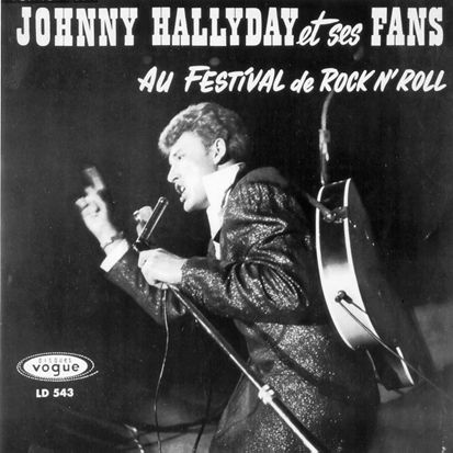 Johnny Hallyday et ses fans au festival de rock'n'roll